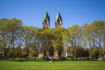 Herz-Jesu Cathedral in Freiburg, Germany