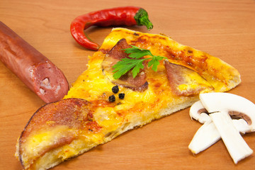 Pizza with Mozzarella