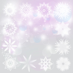 Fototapeta na wymiar Christmas snowflake and decoration background