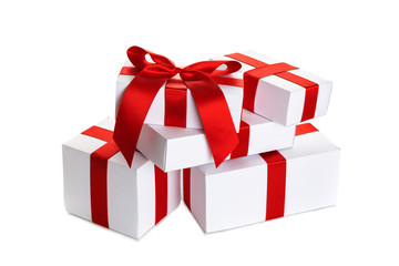Gift box on white background