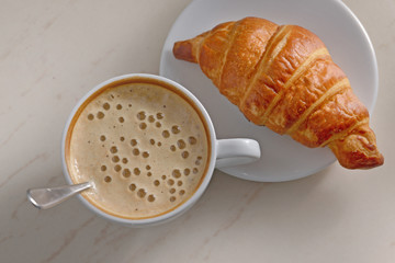 coffee and croissant