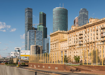 Obraz premium Москва, Россия. Кутузовский проспект в Москве.