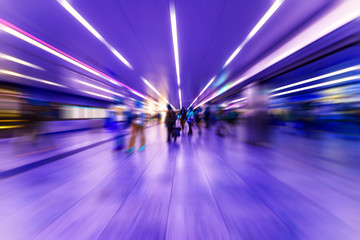 silhouette of people on train station with train,people waiting on train station , rush hour ,