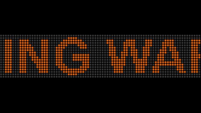 Warning Anzeigetafel