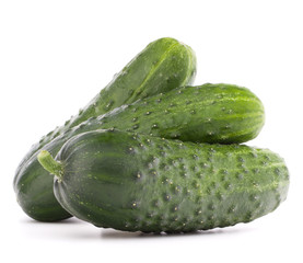 Cucumber vegetable  isolated on white background cutout