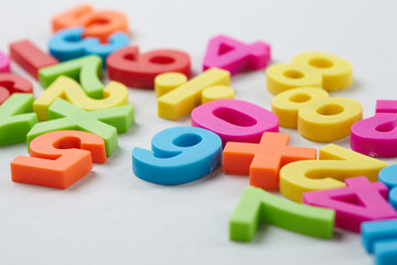 Naklejka premium color numbers