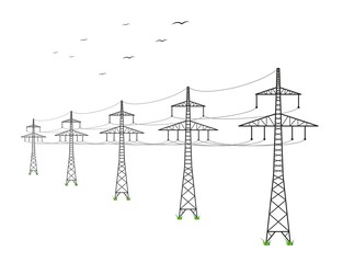high voltage power lines