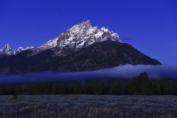 Sunrise at Grand Teton and the Teton Range, Grand Teton National Park, Wyoming, USA