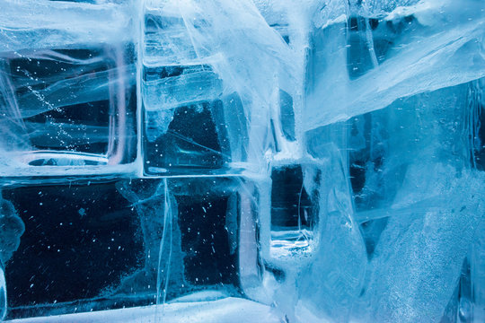igloo ice blocks wall detail