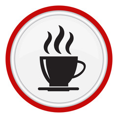 Vector icon with a cup of coffee