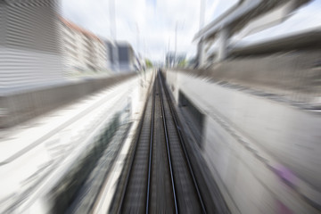 Obraz premium traffic in the city blurred motion