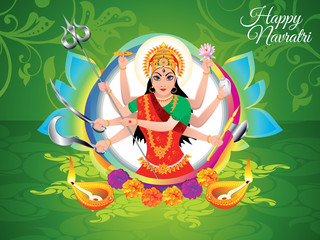 abstract artistic green navratra background