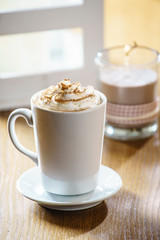 hot chocolate with whipped cream