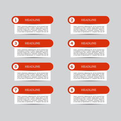 Vector infographic diagram. chart with 8 options.layout.