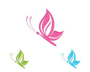 Leaf Butterfly Logo