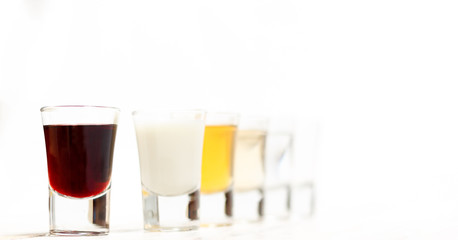 Shots of alcohol