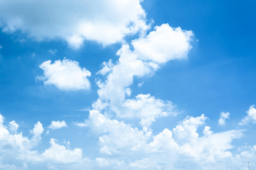 Naklejka premium Beautiful Blue Sky Background Template With Some Space for Input