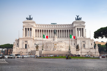 Outdoor view of Altare della Patria, Rome, Italy