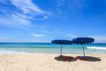 Tourist at Karon beach in phuket island, Thailand
