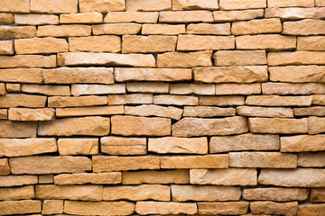 stone wall made with blocks