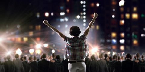 Performer on stage