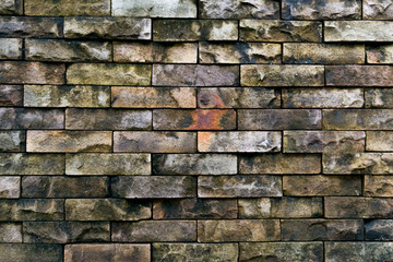 stone wall made with blocks