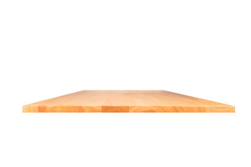 Empty wooden shelves