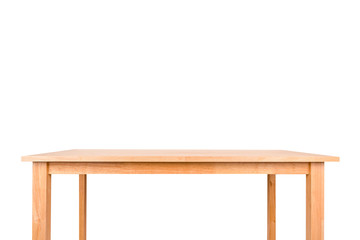 empty wood table