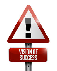 vision of success road sign concept