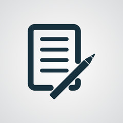 Flat Pen And Paper icon