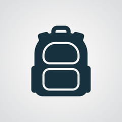 Flat Backpack icon