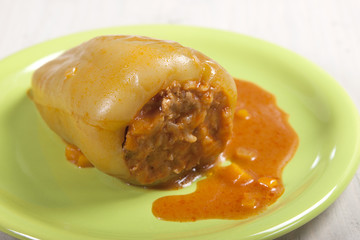 Bulgarian peppers stuffed with meat