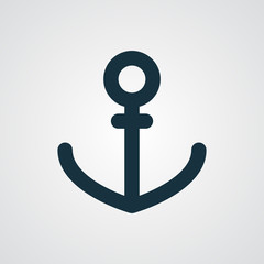 Flat Anchor icon
