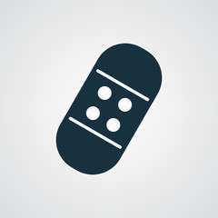 Flat Band Aid icon