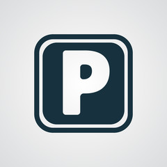 Flat Parking icon