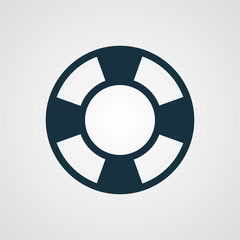 Flat Life Buoy icon