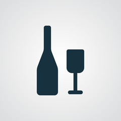 Flat Wine icon