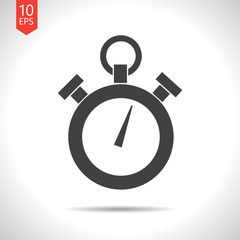Vector color flat stopwatch icon