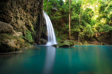 KANCHANABURI ,THAILAND - Erawan waterfall National Park