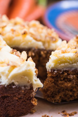 Homemade autumn carrot cake