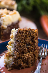 Homemade autumn carrot cake