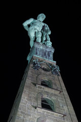 herkules statue kassel germany at night