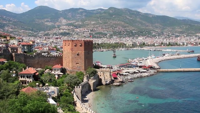 Kizil Kule - Red Tower, Alanya, Turkey