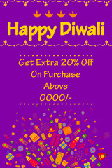 Happy Diwali discount sale promotion