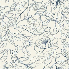 Printed kitchen splashbacks Floral Prints Seamless floral pattern.