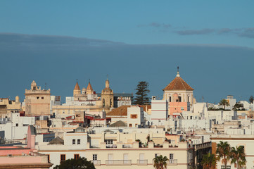 Obraz premium City roofs. Cadiz, Spain