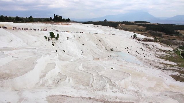 Pamukkale - cotton castle, Denizli Province in southwestern Turkey