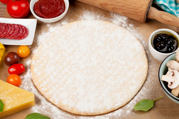 Pizza cooking ingredients