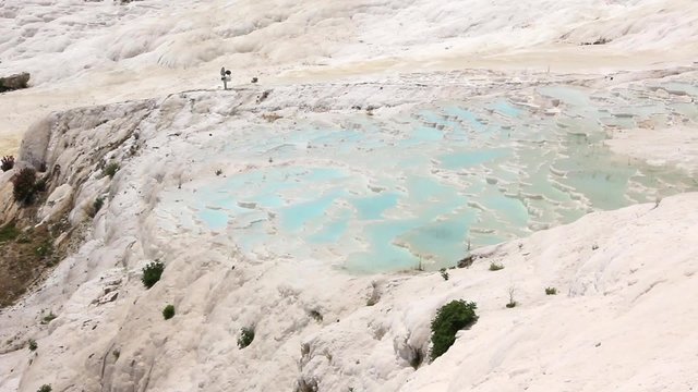 Pamukkale - cotton castle, Denizli Province in southwestern Turkey