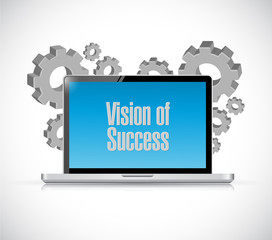 vision of success technology sign concept